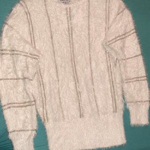 Black Rivet Vintage Faux Fur Sweater Size Small